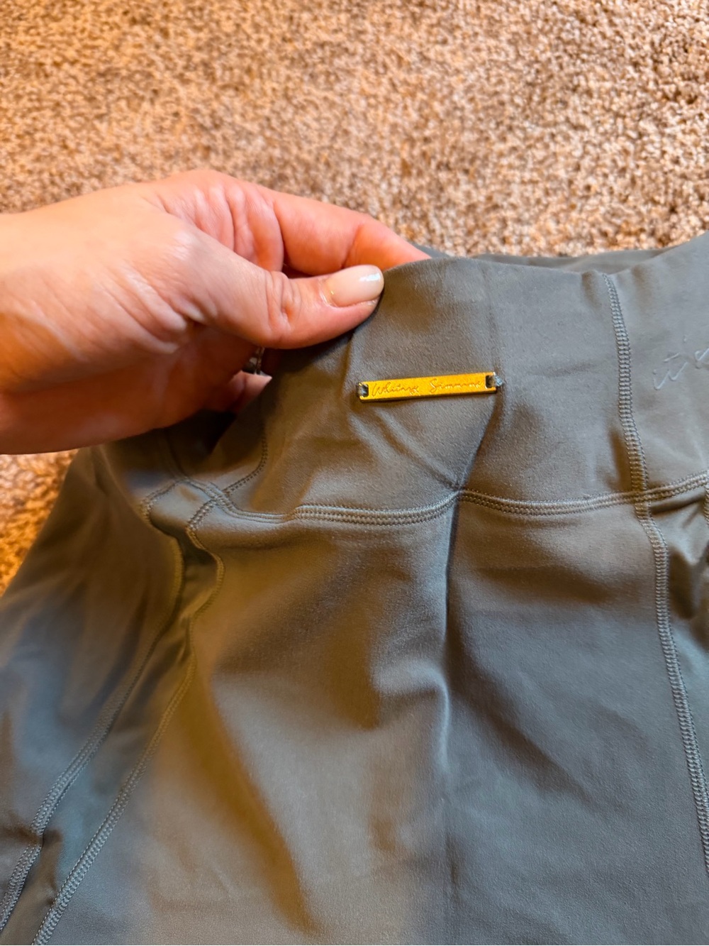 Gymshark Olive Green Athletic Shorts - Whitney Simmons edition